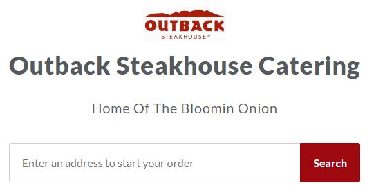 Outback Steakhouse Catering Menu